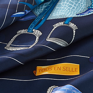 ◆HERMES◆ Tous en Selle scarf 90 スカーフ Tous en Selle embroidered scarf 90 | Hermès USA